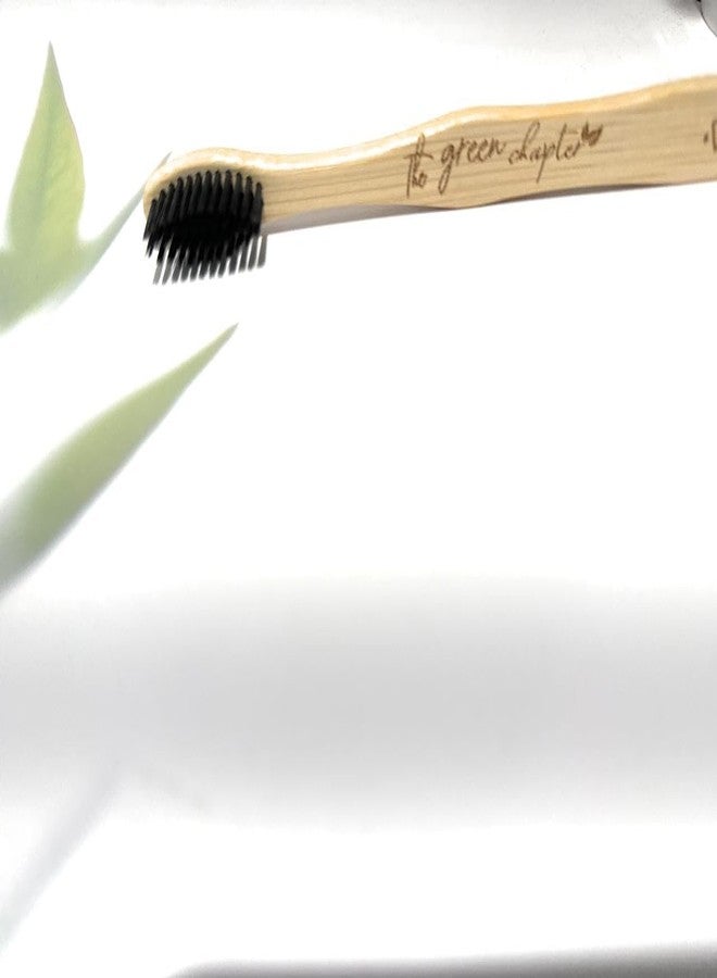 THE GREEN CHAPTER Premium Natural Bamboo Toothbrush for Kids/Adults - Soft Bristles - Antibacterial & Biodegradable Handle - Natural & Eco-Friendly (Pack Of 5) - Image 5